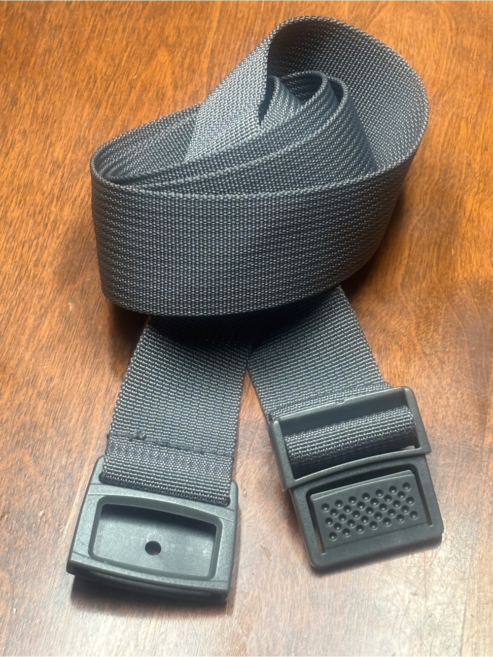 Adjustable Gray Webbing Belt Strap for Men
